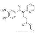 Acétate d&#39;éthyle de l&#39;acide 3 - [(3-amino-4-méthylaminobenzoyl) pyridin-2-ylamino] propionique CAS 212322-56-0